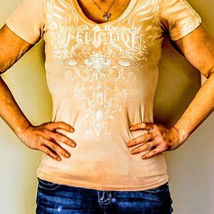 Affliction "Live Free" Rhinestone T-Shirt